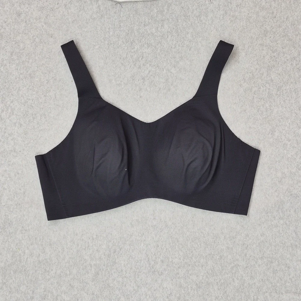 Knix Women Bra 7 Black Seamless Wireless Strap Adjustable T Shirt